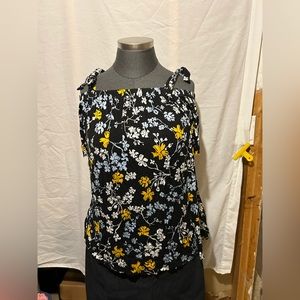 Lane Bryant short sleeve tie shoulder top